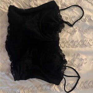 White Fox Boutique Black Lace tank